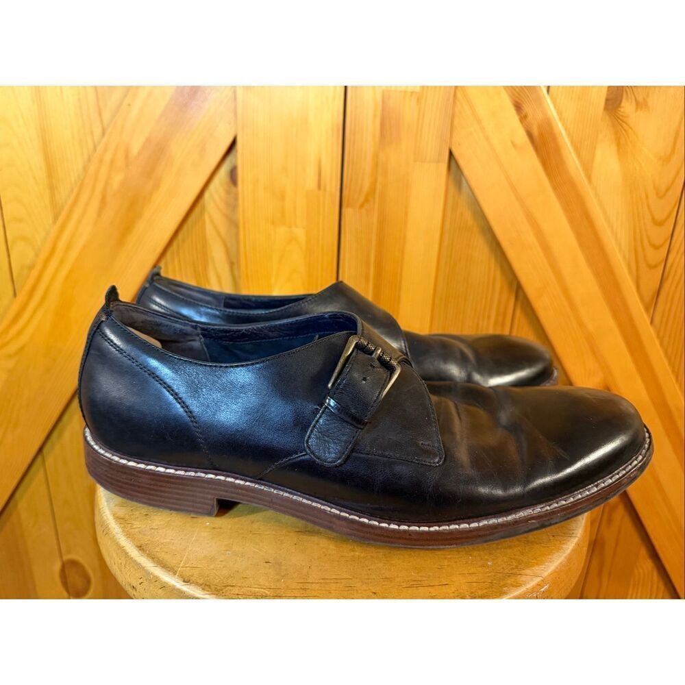Cole Haan Casual Shoes Kennedy Single Monk Strap Oxford Shoes Black size 12M